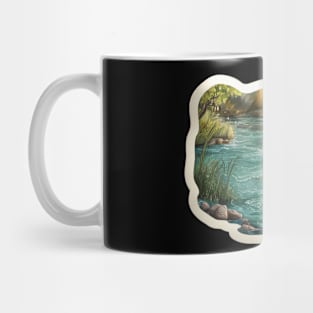 Tranquil Waters: The Forest Guardian Mug